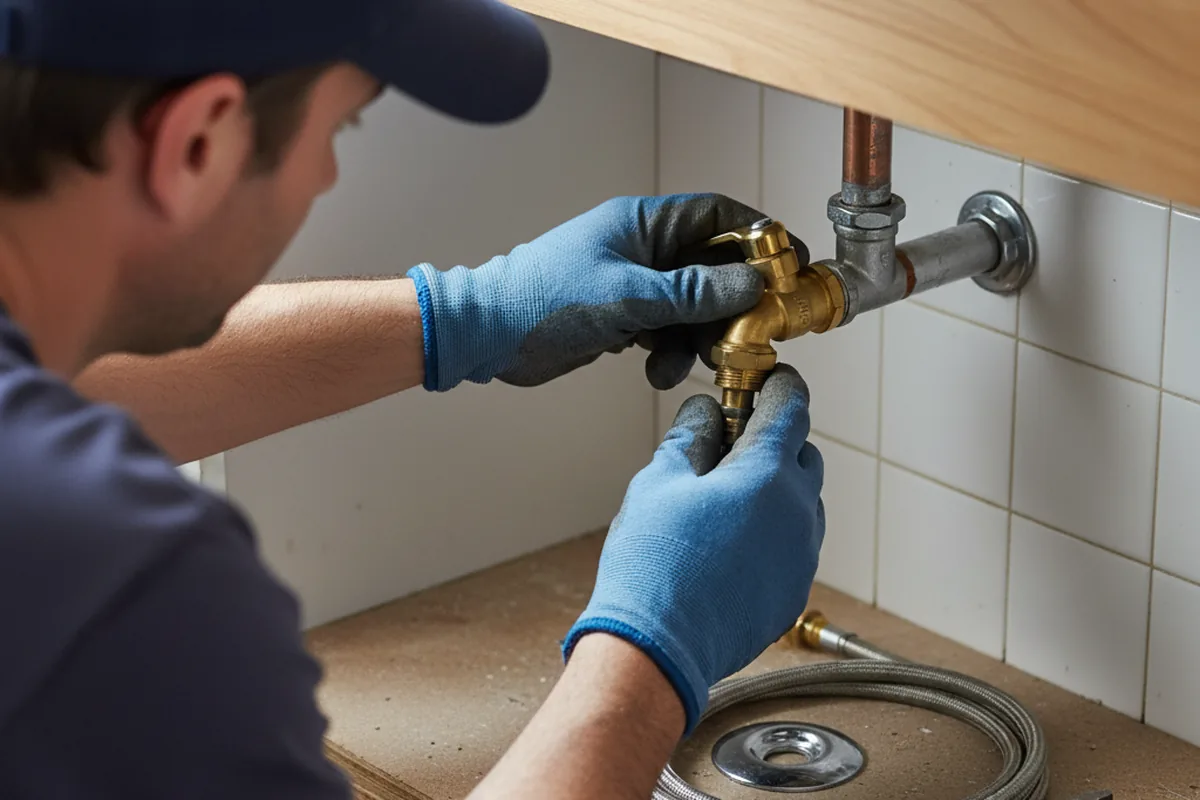 Shutoff valve and fitting work during Faucet and Fixture Repair in Prestonsburg